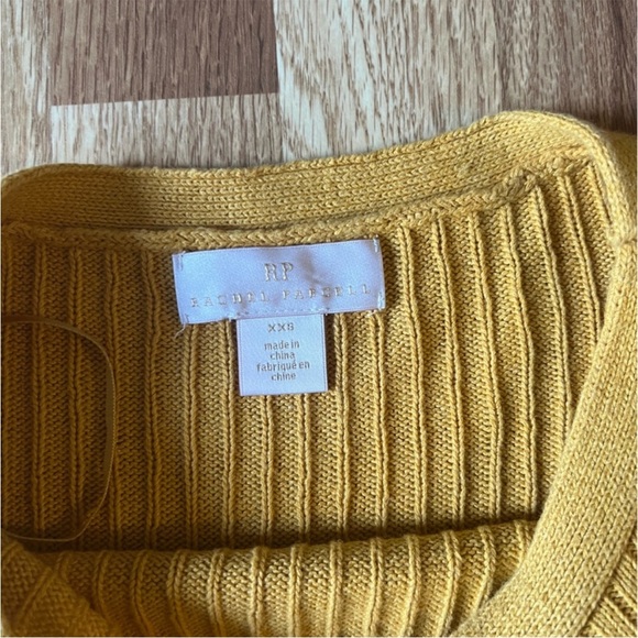 Yellow Ribbed Knit Sweater - Picture 7 of 10